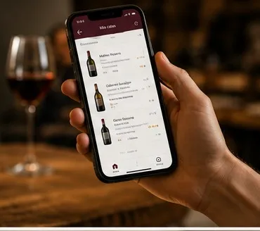 App Escuela de Sommeliers en un teléfono